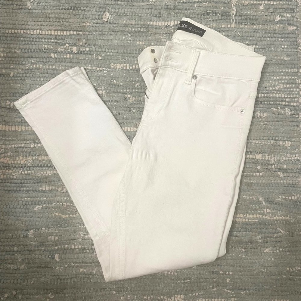 Express Jeans Mid Rise Cropped Legging